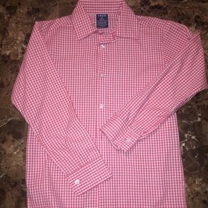 IZOD Red Plaid Button Down Shirt